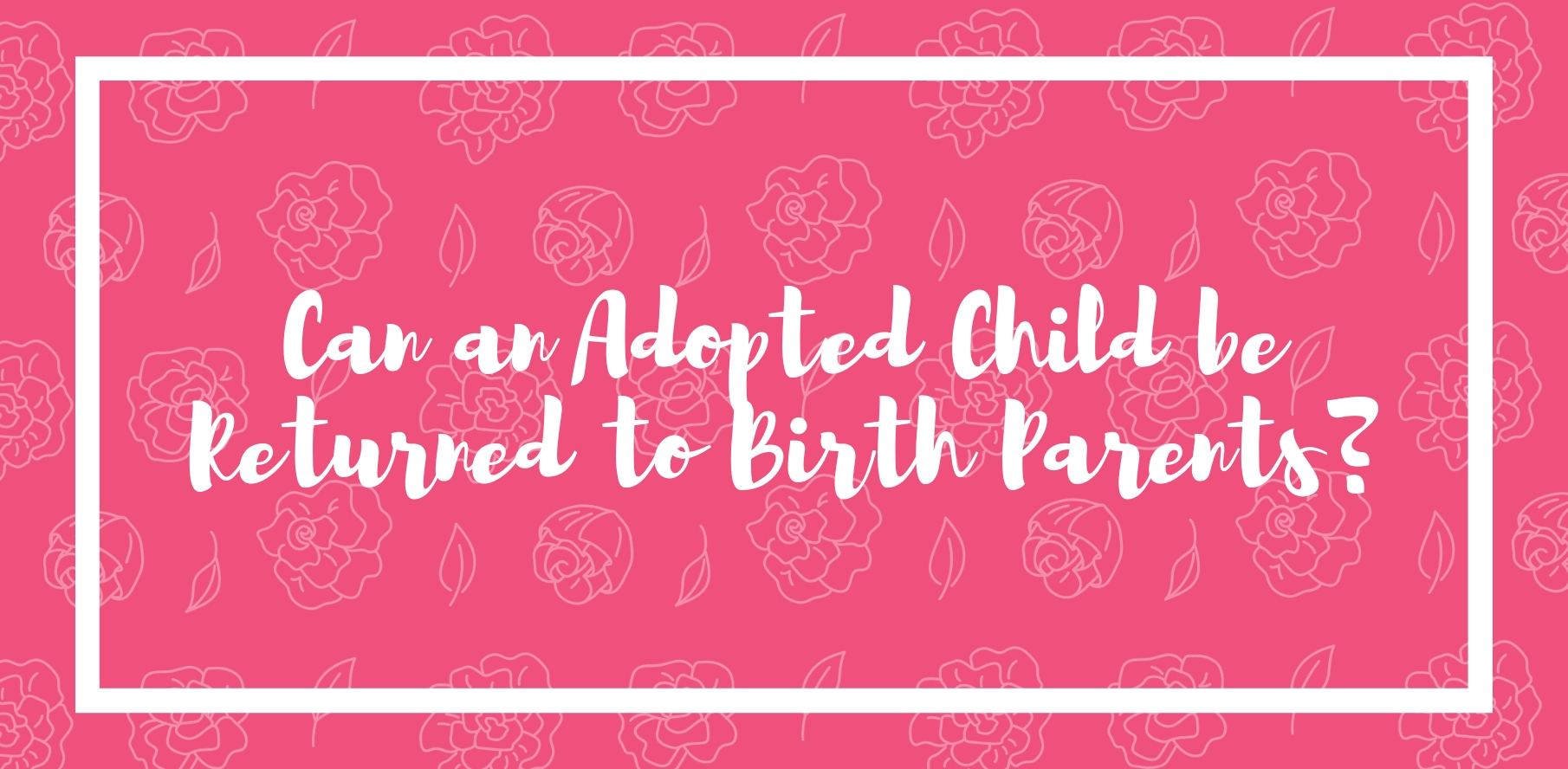 can an adopted child be returned to birth parents